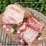 Lamb collar SHOULDER bone-in FOREQUARTER Australia MIDFIELD frozen CHOP CUTS 2.5cm 1" (price/kg)